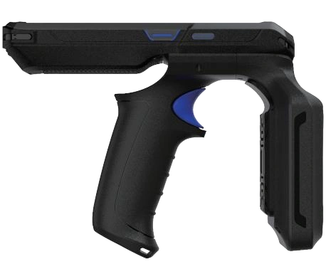 G2 RFID reader side view with ergonomic pistol grip