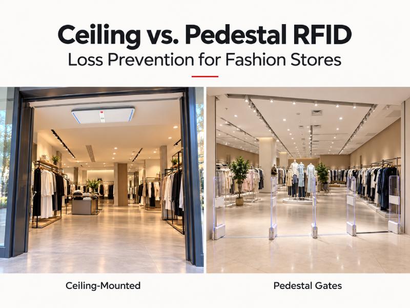 Ceiling-Mounted vs. Pedestal RFID for Fashion Stores